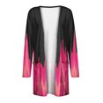 thumbnail image 5 of Pompotops Blouse Décontractée à Manches Longues Imprimée pour Femme avec Poche Cardigan Manteau Liquidation, 5 of 5