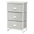 thumbnail image 1 of Gymax 3 Drawer Nightstand Side Table Storage Tower Dresser Chest Home Office Furniture, 1 of 10