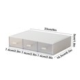 thumbnail image 3 of Boovnll Desk Organizer with Drawers, Stackable Plastic Desktop Organization Makeup Organizer Desk Storage Box for Make Up, Jewelry, Office Supplies, Desk Organizer, 3 of 6