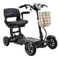 thumbnail image 2 of Electric Motorized Mobility Scooter for Adults, 3 Speed Options + Reverse Gear, Upgraded Wide Seat with Armrests - Matte Black, 2 of 12