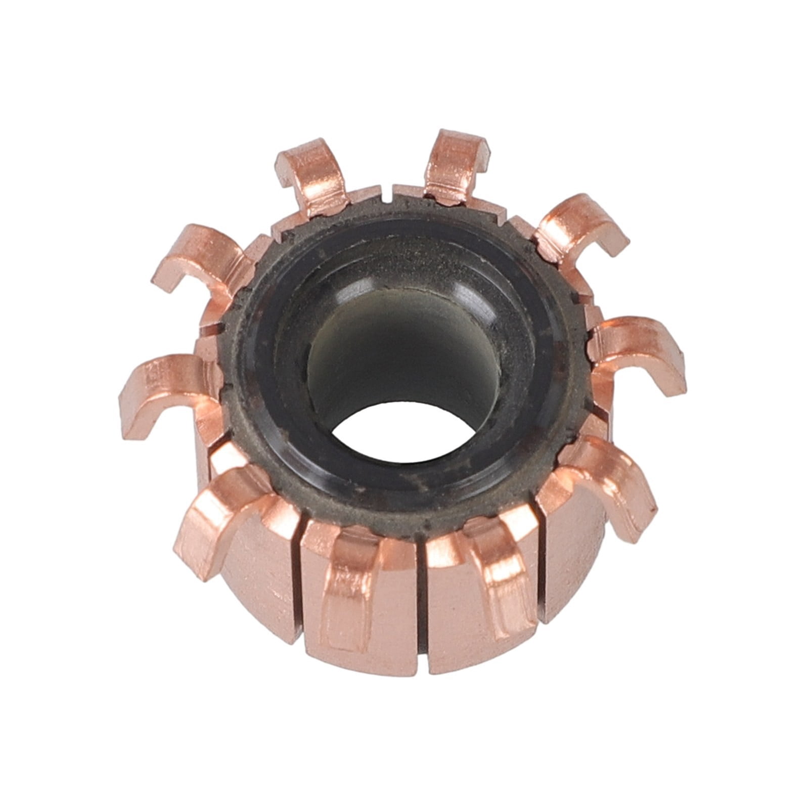 18 x 8 x 14.5(15) mm 10P Teeth Copper Hook Type Electrical Motor Commutator 1pcs