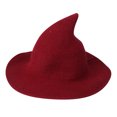 thumbnail image 2 of SDNall Halloween Witch Hat With Pointed Top Party Funny Knitted Wool Hat, 2 of 8