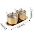 thumbnail image 3 of Piwvid 2-Piece Stainless Steel Sugar Bowl Set with Lid and Spoon, Sugar Container for Kitchen Countertop, Also for Salt and Coffee, Holds 2 Cups, Dishwasher Safe, 3 of 8