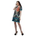 thumbnail image 3 of Moomaya Tenues d'Été Coton Flex Imprimées Robes Courtes pour Femmes Tenue Décontractée, 3 of 4