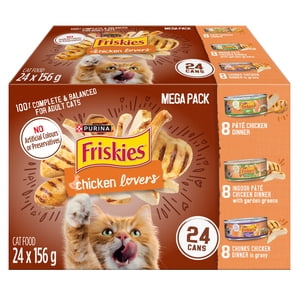 Purina Friskies Les amateurs de poulet humide Chat Variétés alimentaires