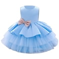 thumbnail image 2 of Robe de Princesse pour Filles Enfants Filles à Volants Princesse Demoiselle d'Honneur Robe de Concours Anniversaire Fête Robe de Mariage, 2 of 9