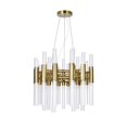 thumbnail image 1 of 42 Light Chandelier with Brass Finish, 1 of 2