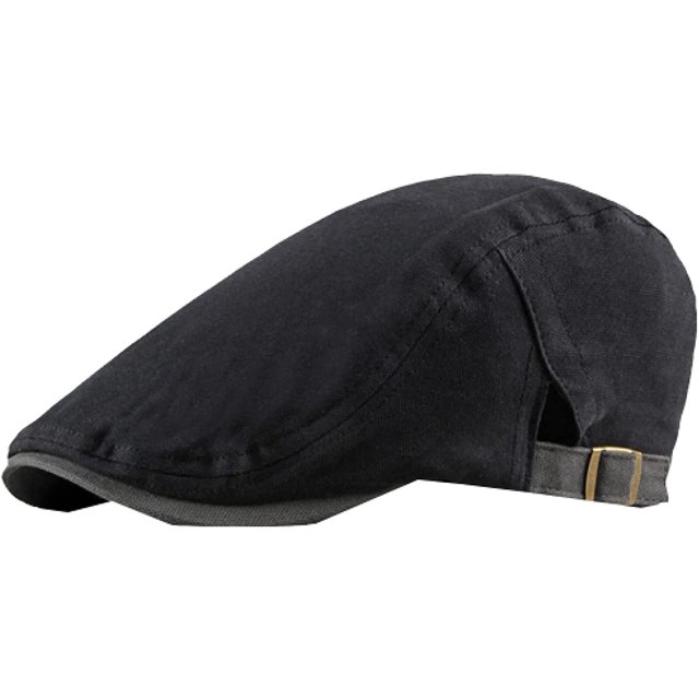 LinYooLi Newsboy Cap Spring Summer Sun Hat Adjustable Solid Ivy Flat Cap Men Women Beret Breathable Cotton Beret Hat