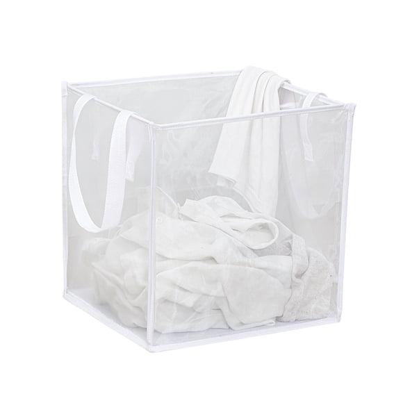 Sac Panier à Linge avec Poignées Panier à Linge Portable Panier à Linge en Maille Panier Pliant pour Vêtements Sales Sac de Rangement pour Articles Divers