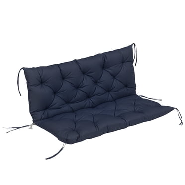 Outsunny Coussins de Banc de Jardin 2 Places, Coussin d'Extérieur Doux de 3,9 Po d'Épaisseur