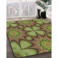 thumbnail image 3 of Ahgly Tapis de Zone Carré Transitionnel Lavable en Machine, Vert Pistache, 8 Pieds Carré, 3 of 7