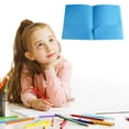 thumbnail image 2 of ZTTD Dossiers avec 2 Pochettes Bleu, Dossier Scolaire en Plastique Coloré Format Lettre, Portfolio en Poly Robuste avec Deux Pochettes, Chemise de Classement avec Porte-Carte d'Affaires pour Bureau Maison Affaires, 2 of 9
