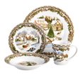 thumbnail image 4 of Gibson Christmas Toile 16 Piece Dinnerware Set, Fine Ceramic, 4 of 6