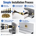 thumbnail image 4 of Rivet Nut Tool Kit, M3-M12 Metric Carbon Steel Mandrels and Rivet Nuts Set, Threaded Insert Kit for Automotive Metal Fabrication DIY Projects, 4 of 5