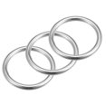 thumbnail image 1 of Unique Bargains Bague Ronde en Acier Inoxydable 316 45 mm ID 6 mm d'Épaisseur, Lot de 3, 1 of 5