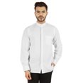 thumbnail image 1 of Bestman Solid Button-Down Shirt For Mens Chinese Collar Front Placket Formal Shirts, 1 of 7