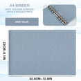 thumbnail image 3 of A4 Soft Binder Lateral Leather Face 6-hole Clip Binder Clasp Removable High Horizontal Text Clip Housing, 3 of 4