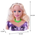 thumbnail image 3 of Hair Styling Doll Head Play Set For Girls, Pretend Role Game With Accessories And Educational Safe Plastic Material, 3 of 5