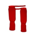 thumbnail image 2 of Maoww 1 Paire de Protège-Tibias Protection Élastique Rouge et S, 2 of 6