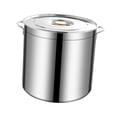 thumbnail image 3 of 1x Stainless Steel Stockpot for Boiling Strew Simmer Large Soup Pot with Lid Big 6L, 3 of 8