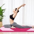thumbnail image 2 of Gymax 10' x 4' x 2'' 4-Panel Folding Gymnastics Exercise Mat w/ Hook & Loop Fasteners Rose Red & Pink, 2 of 10