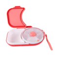thumbnail image 3 of Abbracc Snack Rotating Container Easy Clean Sealing Lunch Box for Veggie Kids Adults Pink, 3 of 9