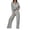 Grey, variant on Pisexur Sweatsuit Set for Women Fashion Casual Solid Color Lounge Set Two Piece Outfits for Women Long Sleeve Lapel 1/4 Zip Sweathirts Drawstring Pants Tracksuits Vacation Outfits