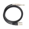 thumbnail image 3 of XLR Male TRS Cable Balanced 6.35mm Audio Line for Microphones Stage DJ, 3 of 7
