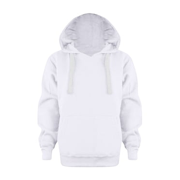 YOUSNH Chandail pour Tout-Petits Mode Enfants Automne Hiver Confort Couleur Unie à Capuche Haut à Manches Longues Filles Enfants Garçons Manteau Chandail Garçons Chandails à Capuche Blanc 11-12 Ans