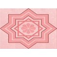 thumbnail image 1 of Ahgly Company Tapis d'Intérieur Rectangulaire Transitionnel Rouge Pâle Rose Lavable à la Machine, 2 Pieds x 4 Pieds, 1 of 7