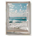 thumbnail image 1 of Ocean View Window Canvas Wall Art 15.75x11.81 Inches, 1 of 8
