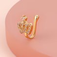 thumbnail image 4 of Trayknick Nose Cuffs Charming Trendy Non Piercing Easy to Wear Women Nose Rings Hoop for Party Silver 5, 4 of 13
