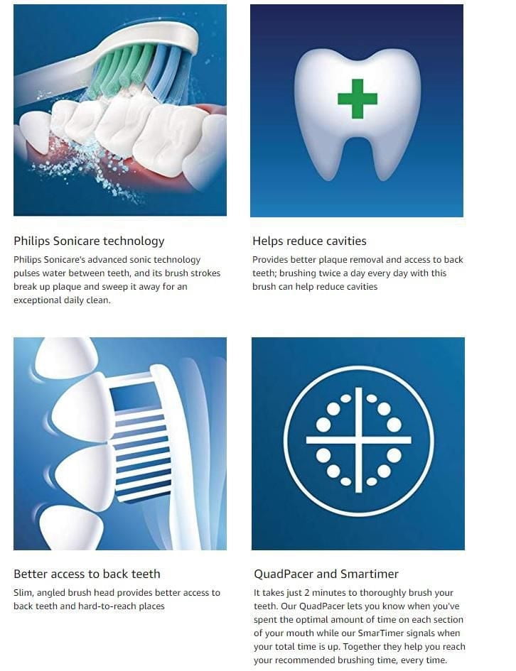 Philips Sonicare DailyClean 3100 Brosse à Dents Électrique Sonique HX6211