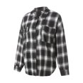 thumbnail image 4 of Women Plaid Flannel Shirt Jacket Button Down Lapel Long Sleeve Shirts Blouse Shacket Cardigan Coats Fall Spring Clothes, 4 of 6