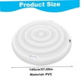 thumbnail image 3 of Aursykel Housse de Spa Gonflable de 65 Pouces Coupe-Vent Imperméable Isolée Protecteur de Spa avec Poignées Matériau PVC Économie d'Énergie Réduit la Perte de Chaleur et l'Évaporation pour Usage Extérieur, 3 of 3