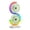 Green, variant on Weloille Dual Head Desk Circulator Fan 1 Pack, RGB Ambient Light Mini Table Fan, USB Rechargeable Quiet Cooling Fan, Portable Small Fan with LED Light for Bedroom Office and Outdoor Use