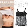 thumbnail image 2 of CHOK Camisoles à Soutien-Gorge Intégré pour Femmes, Bretelles Spaghetti Ajustables, Débardeur Sans Manches, Hauts d'Été, 2 of 6