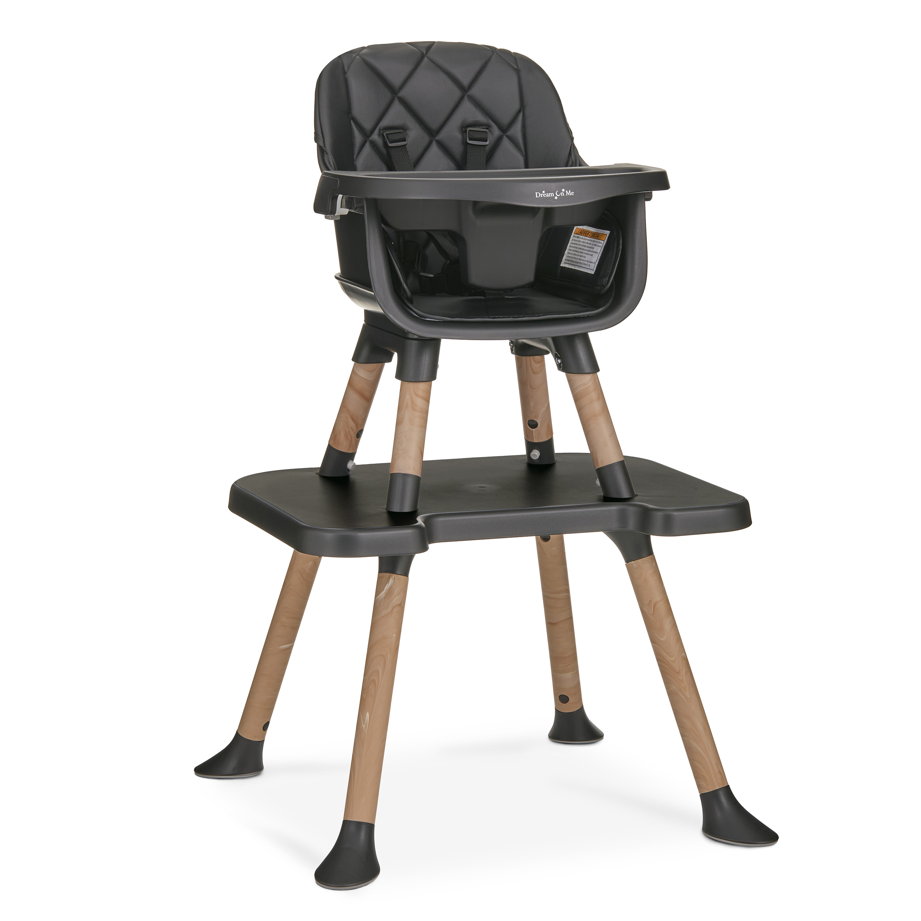 Chaise haute convertible 4 en 1 Dream On Me Luna, noire