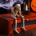 thumbnail image 4 of Combinaison de Cheminée d'Halloween Statues de Squelette en Résine Voir/entendre/parler Sans Collection Ambiance de Cour Décorative, 4 of 8
