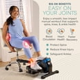 thumbnail image 2 of LifePro Under Desk Elliptical Machine with Red Light Option – Seated Pedal Exerciser for Seniors & Adults, Quiet Portable Leg Exercise Machine for Home & Office - Blue, 2 of 7