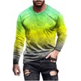 thumbnail image 2 of Meichang T-Shirt à Manches Longues pour Hommes Doux, T-Shirts Graphiques pour Hommes Tendance avec Imprimé 3D d'Illusion d'Optique, T-Shirts Mode à Col Rond pour le Gym à Manches Longues pour Hommes, 2 of 5