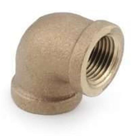 Anderson Metal 738100-02 .13 In. 90 Degree Red Brass Threaded Elbow