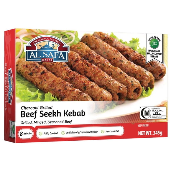 Cooked Beef Seekh Kebab, Beef Kebab