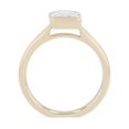 thumbnail image 4 of 0.50 T.C.W Radiant Shape Natural Diamond Latest Design Solitaire Wedding Ring for Ladies Solid 14K Yellow Gold Size 8, 4 of 7