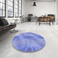 thumbnail image 4 of Ahgly Tapis Rectangulaire Lavable en Machine Intérieur Transitionnel Bleu Denim, 7 Pieds x 9 Pieds, 4 of 7