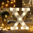 thumbnail image 2 of Daisyyozoid Alphabet LED Letter Lights Light Up Standing Hanging X, 2 of 3