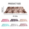thumbnail image 3 of Tapis Teinture sur Nœuds Tapis à Poils Longs Couverture de Chevet 80x120cm Café Clair, 3 of 5