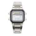 thumbnail image 2 of Outdoor Sports Digital Watch, Stainless Steel Strap LED Backlight, Dual Time Stopwatch Alarm Clock Countdown Timer, 50m Water Resistant, Smart Watch for Men Women Students, 2 of 7