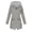 #022-Gray, variant on Pincandy Women Light Rain Jacket Waterproof Active Outdoor Trench Raincoat with Hood Lightweight Plus Size for Women
