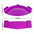 thumbnail image 2 of Passoire à Clip pour Casseroles et Poêles, Passoire à Clipser Fabriquée par la FDA, Silicone Résistant à la Chaleur, Facile à Utiliser et à Ranger, Va au Lave-Vaisselle, 2 of 7